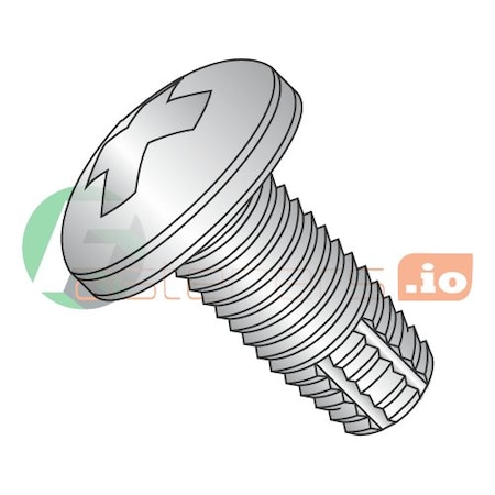 Newport Fasteners Thread Cutting Screw, #10-24 x 3/4 in, Stainless Steel Pan Head Phillips Drive, 2000 PK 663492